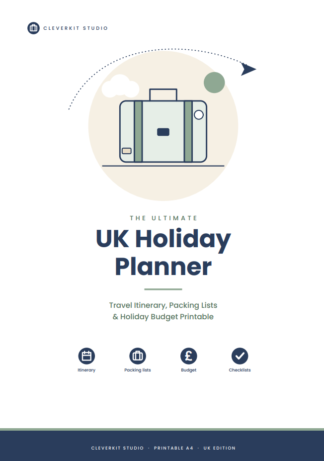 The Ultimate UK Holiday Planner PDF | Travel Itinerary, Packing Lists & Holiday Budget Printable