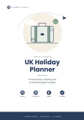 The Ultimate UK Holiday Planner PDF | Travel Itinerary, Packing Lists & Holiday Budget Printable